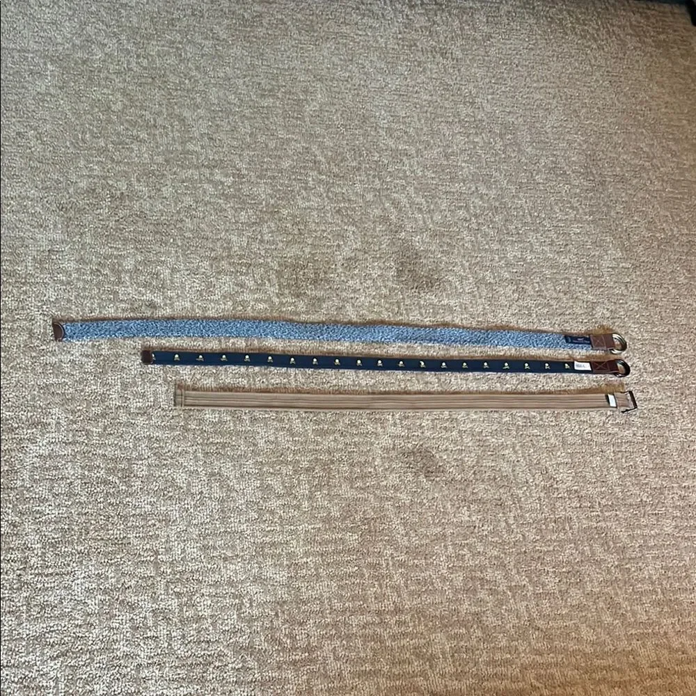 Chic Blue and Black Belt Set Men M, Boys L, and Boys 12 - Picture 2 of 11